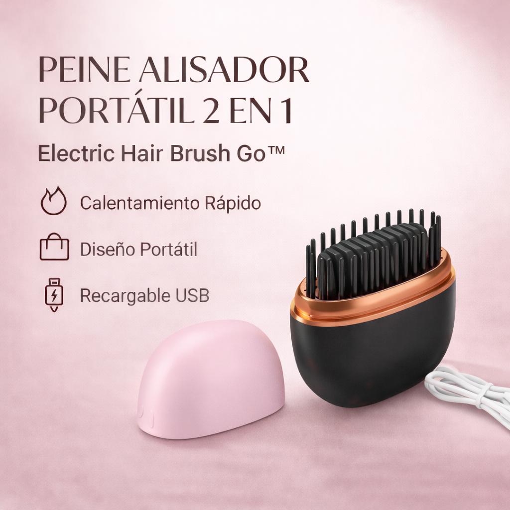 PEINE ALISADOR ELECTRICO PARA CABELLO