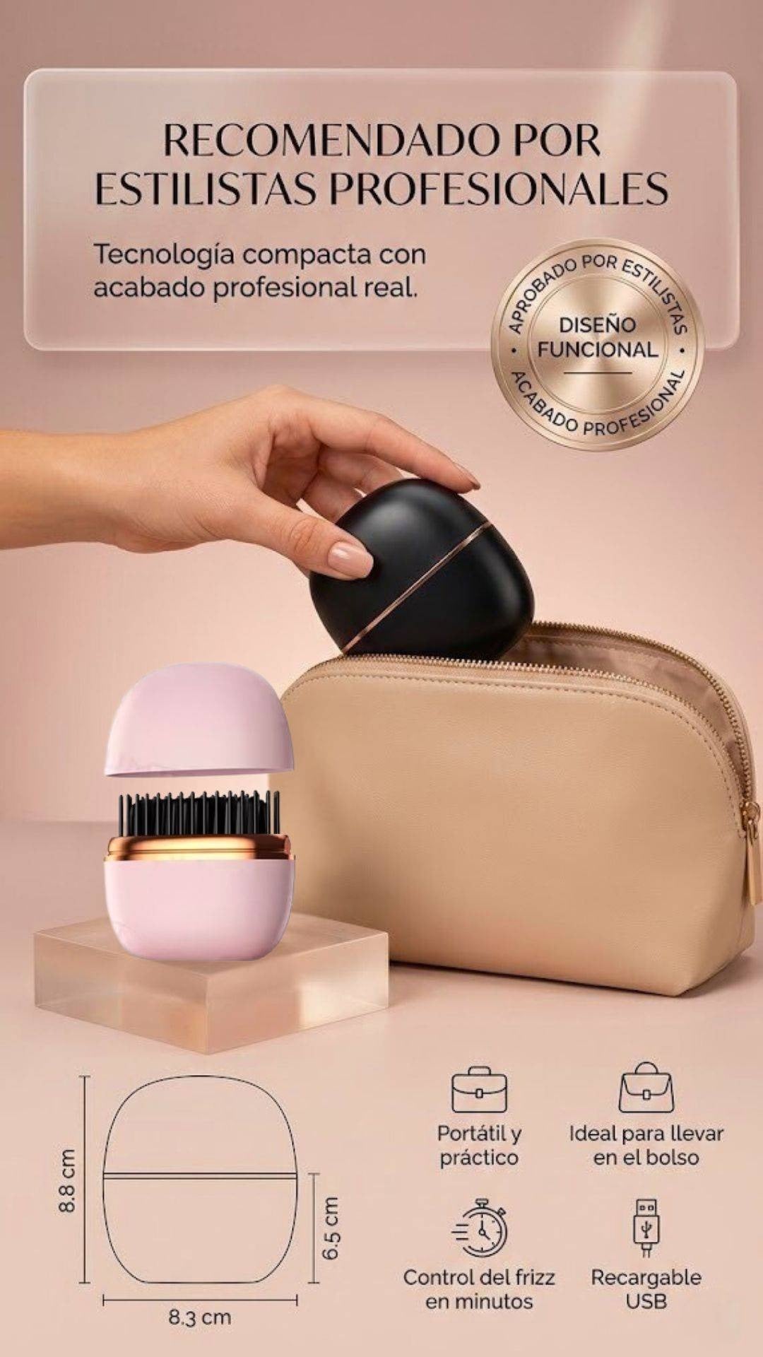 PEINE ALISADOR ELECTRICO PARA CABELLO